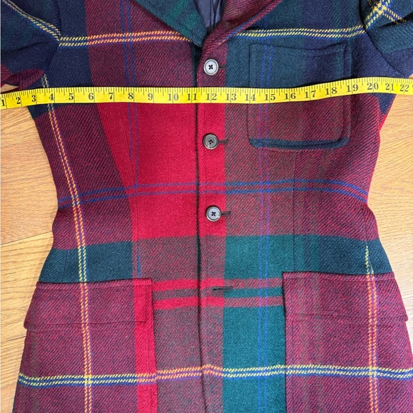 Vintage Ralph Lauren 100% Wool Tartan Plaid Blazer Union Made 90s - Picture 10 of 12